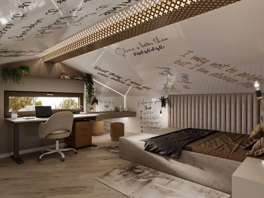 design interior mansarda